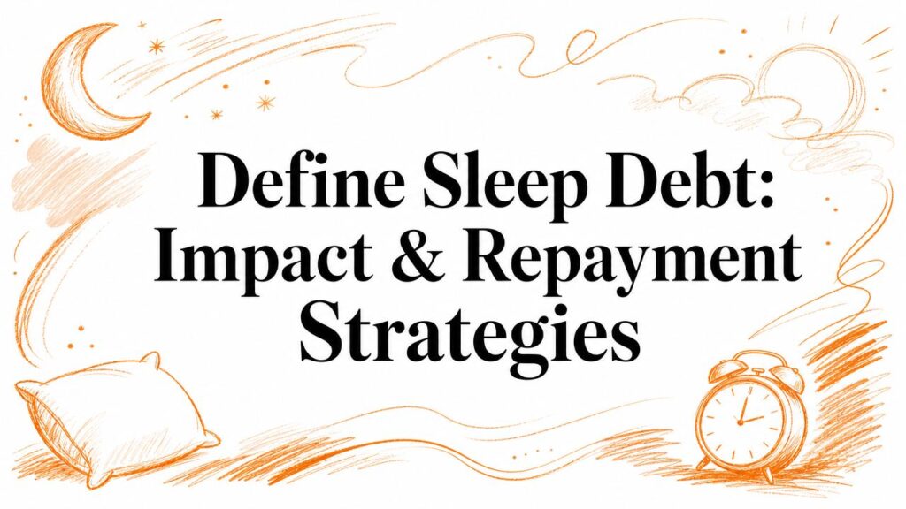 Define Sleep Debt: Impact & Repayment Strategies