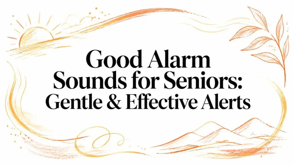 Good Alarm Sounds for Seniors: Gentle & Effective Alerts